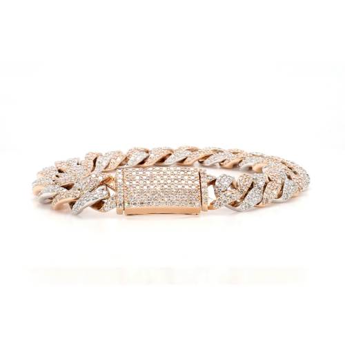 14K Gold Two-Tone Cuban Link Bracelet