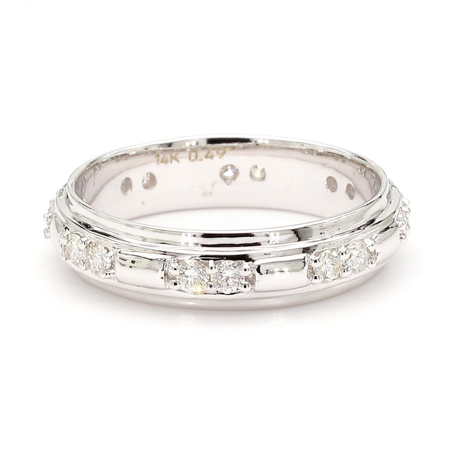 14K Gold Station Spinner Band